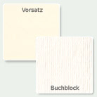 Vorsatz- und Buckblock-Muster